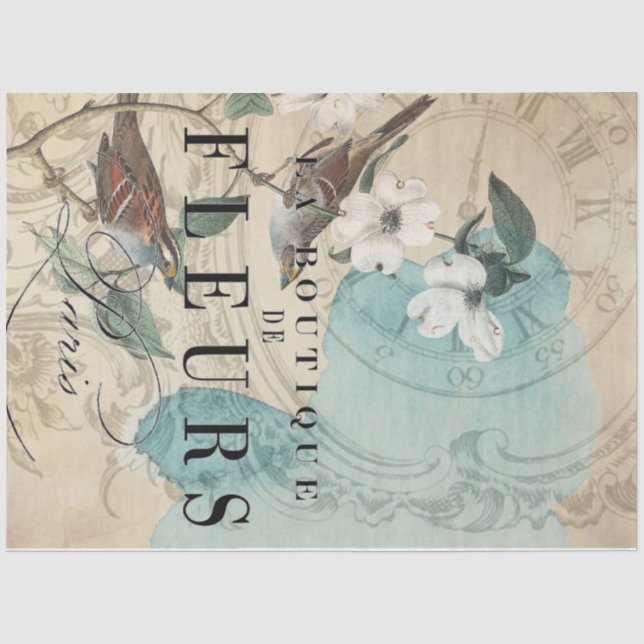 Decoupage la Boutique Bird Seidenpapier (Vorderseite)