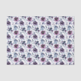 Decoupage Lila Floral Blume Aquarell Seidenpapier