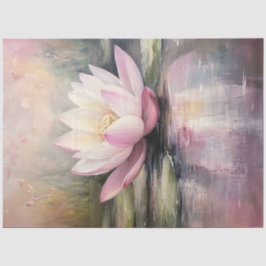 Decoupage Lotus Floating Water Buddha Blüten Seidenpapier