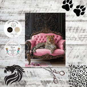 Decoupage Luxuriöse Vintag Leopard Lounges Seidenpapier