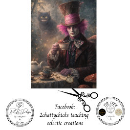 Decoupage Magical Garden Tea Party Seidenpapier