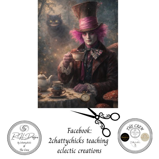 Decoupage Magical Garden Tea Party Seidenpapier (Von Creator hochgeladen)