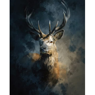 Decoupage Majestic 9 Point Deer Antlers Seidenpapier
