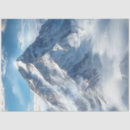 Decoupage Majestic Swiss Alpes Snow Mountains Seidenpapier