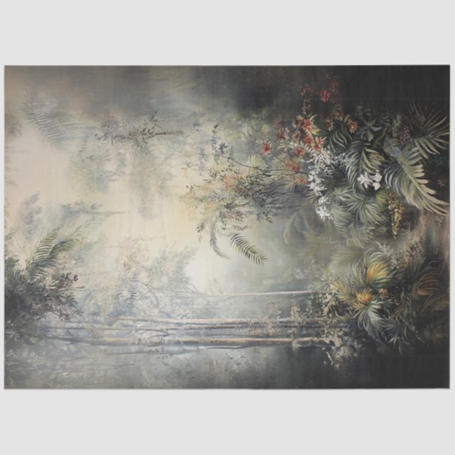 Decoupage Oasis Hidden Garden Hawaii Seidenpapier (Vorderseite)