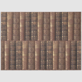 Decoupage Old Book Spines (Heraldic) Seidenpapier