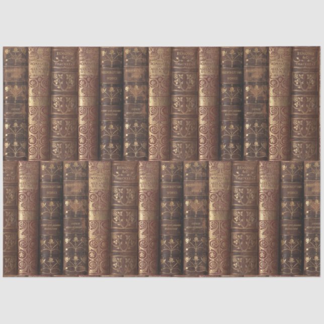 Decoupage Old Book Spines (Heraldic) Seidenpapier (Vorderseite)