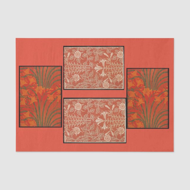 Decoupage Paper 10"x15" - Walter Crane Seidenpapier (Vorderseite)