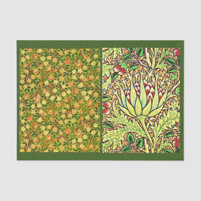 Decoupage Paper 10"x15" - William Morris 17 Seidenpapier (Vorderseite)