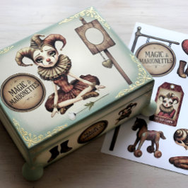 Decoupage Paper Melancholic Clown Seidenpapier