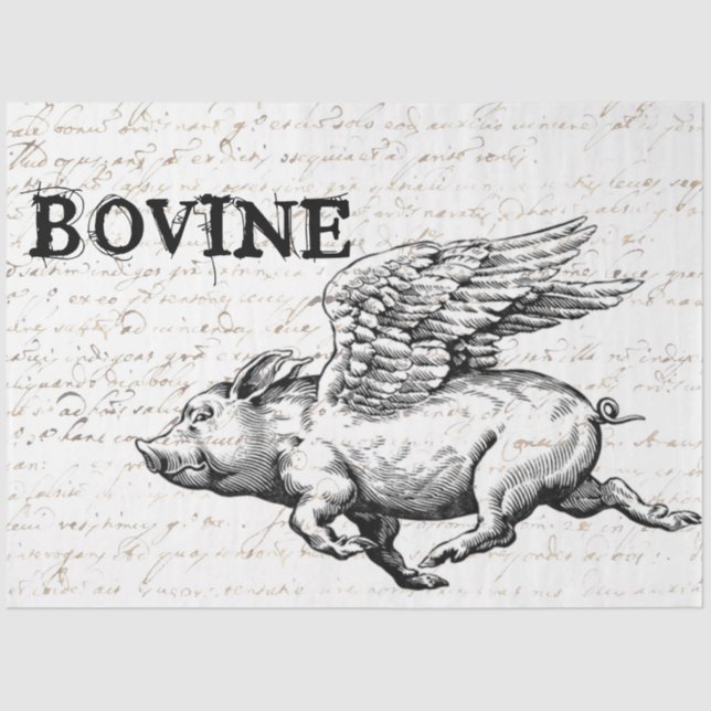 Decoupage-Papier für Schweine Seidenpapier (Vorderseite)