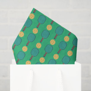 Decoupage Pickleball Birthday Party Green Seidenpapier