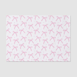 Decoupage Pink Bows Watercolor Seidenpapier