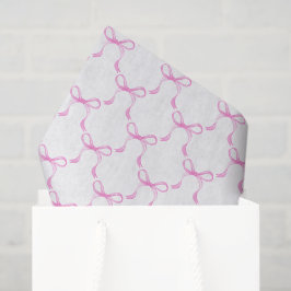 Decoupage Pink Ribbon Bows Birthday Party Seidenpapier