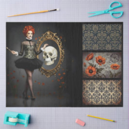 Decoupage Poetic Gothic Motifs Seidenpapier