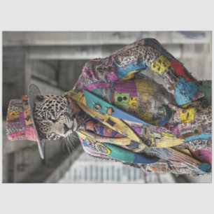 Decoupage Pop Art Fashion Show Leopard Seidenpapier