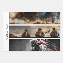 Decoupage Proud Firefighters American Flag  Geschenkpapier Set