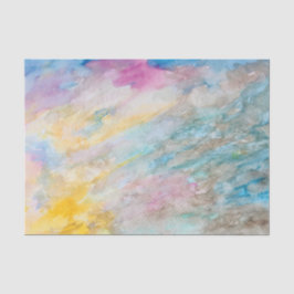 Decoupage Rainbow Watercolor Geburtstag Seidenpapier