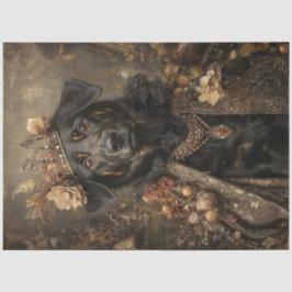 Decoupage Regal Crowned Sheep Dog Seidenpapier