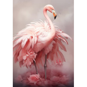Decoupage Rosa Flamingo Sternenlichtpracht Seidenpapier