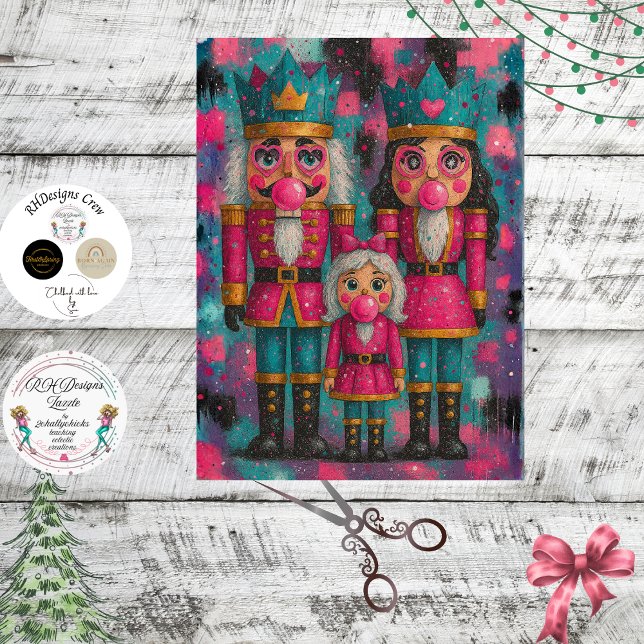 Decoupage Royal Nutcracker Family  Seidenpapier (Von Creator hochgeladen)