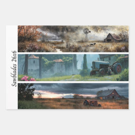 Decoupage Rustic Farm Style 26x6 for Handsaws Geschenkpapier Set