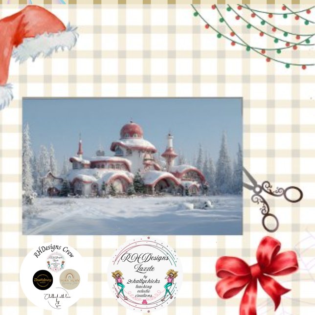 Decoupage Santa Candy Land Forest Zuhause Seidenpapier (Von Creator hochgeladen)