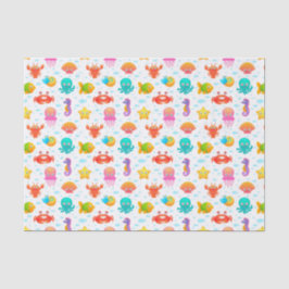 Decoupage Sea Creatures Birday Party Seidenpapier