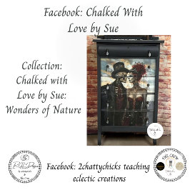 Decoupage Skeleton Couple Victorian Steampunk Seidenpapier