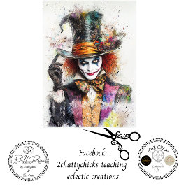 Decoupage Splutterier Chaotic Chemist   Seidenpapier