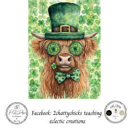 Decoupage St. Patrick's Day Highland Irish Style Seidenpapier