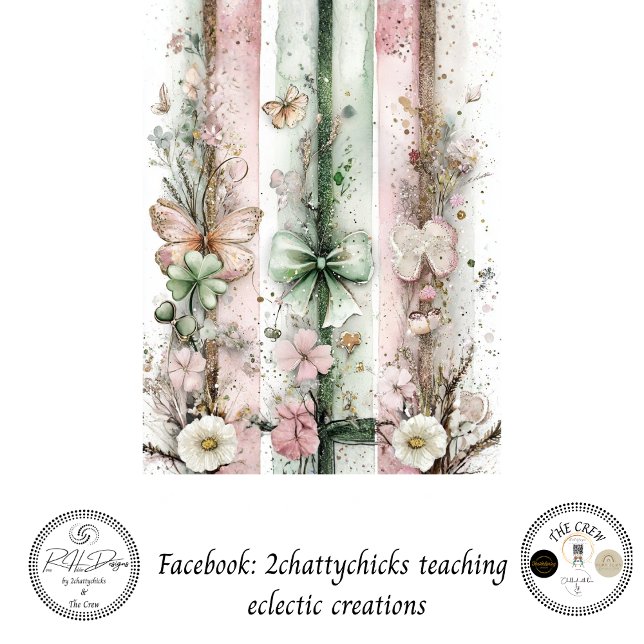 Decoupage St. Patrick's Day Pastel Panels  Seidenpapier (Von Creator hochgeladen)