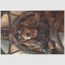 Decoupage Steampunk Dackel