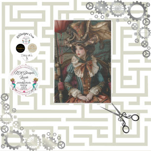 Decoupage Steampunk Gearheart Traveller Seidenpapier