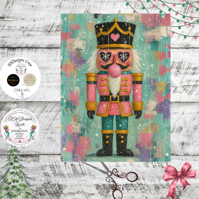 Decoupage Sweetheart Nutcracker Bubblegum Blush  Seidenpapier (Von Creator hochgeladen)