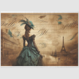 Decoupage Tissue Gothic Viktorianisch Lady Seidenpapier