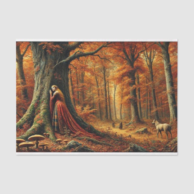 decoupage tissue paper mer hersftkleuren seidenpapier (Vorderseite)