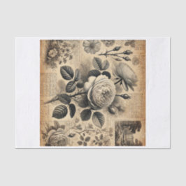decoupage tissue paper , rozen seidenpapier