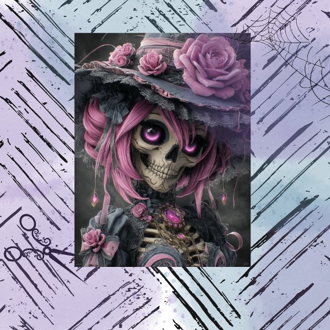 Decoupage Victorian Gothic Skeleton Seidenpapier (Von Creator hochgeladen)
