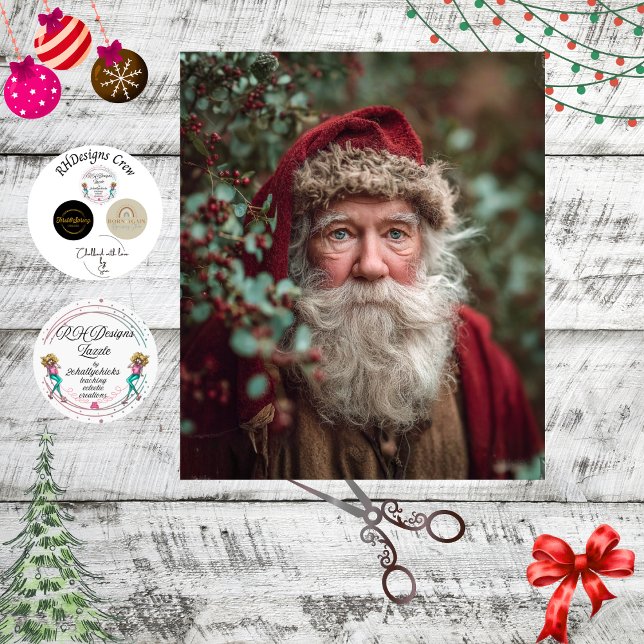 Decoupage Vintage Santa Clause Christmas Scene Seidenpapier (Von Creator hochgeladen)