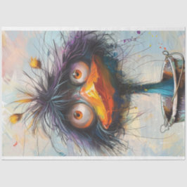 Decoupage Wackadoodle Paint Bird Seidenpapier