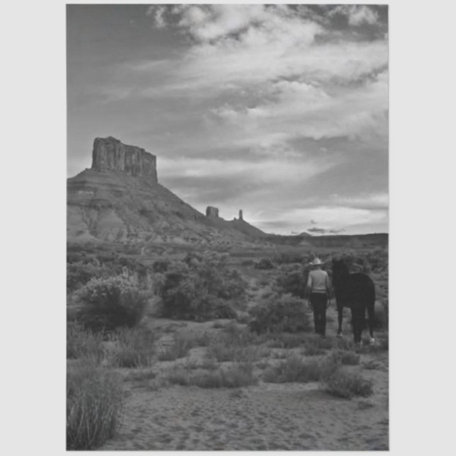 Decoupage Western Solitude Lisa Chappell Seidenpapier (Vorderseite)