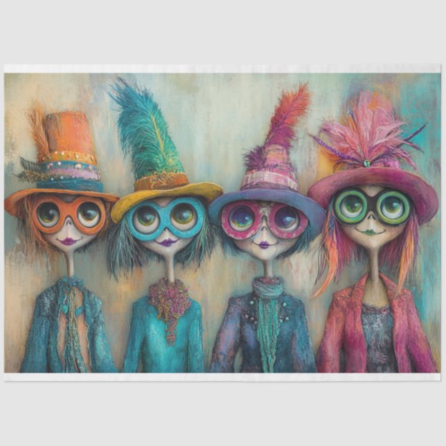 Decoupage Whimsical Chenal Country Club Mamas 1 Seidenpapier (Vorderseite)