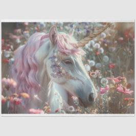 Decoupage Whimsical Fantasy Unicorn Seidenpapier