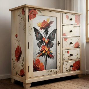 Decoupage Whimsical Flower Fairy Seidenpapier