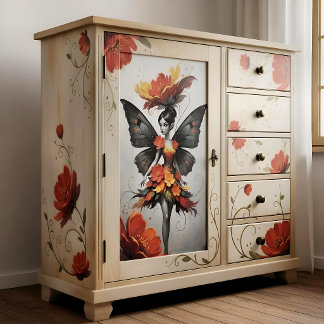 Decoupage Whimsical Flower Fairy Seidenpapier