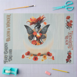 Decoupage Whimsical Flower Fairy Seidenpapier