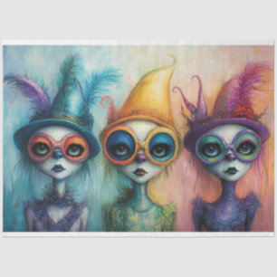 Decoupage Whimsical Lady Trio aus Whimsyville Seidenpapier