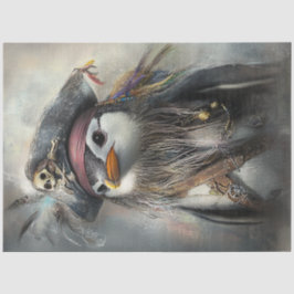 Decoupage Whimsical Pinguin ist ein privater Seidenpapier