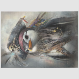 Decoupage Whimsical Pinguin ist ein privater Seidenpapier